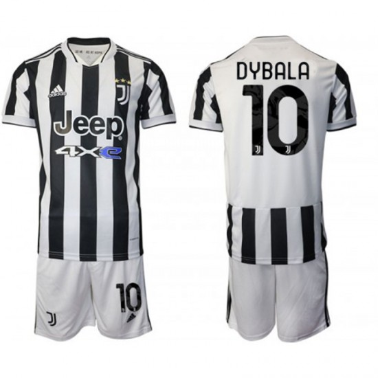 Camisola Juventus Paulo Dybala 10 Criança Equipamento Primeiro 2021-2022 Manga Curta